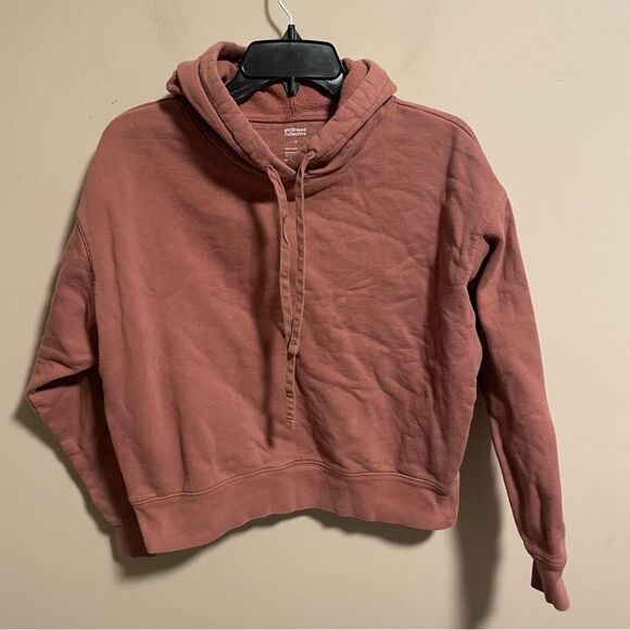 Girlfriend Collective Dusty Rose 50/50 Classic Hoodie Mauve- Size Medium - Picture 2 of 6